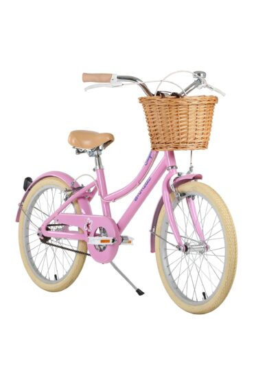 Emmelle Girls Heritage Snapdragon 20 inch Bike – Size: 20″ – Pink